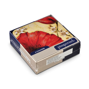 Pimpernel Poppy De Villeneuve Coasters Set of 6