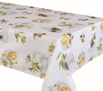 Texstyles Deco Tablecloth 70 x 70 Inch Square, Primo Natural