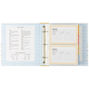C.R. Gibson Recipe Pocket Page Recipe Binder, Bloom
