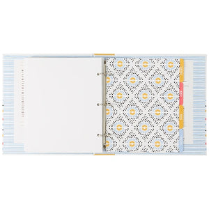 C.R. Gibson Recipe Pocket Page Recipe Binder, Bloom
