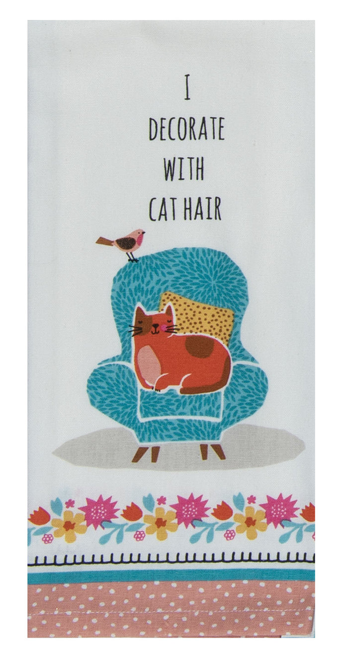 Kay Dee Tea Towel, Crazy Cat Cat Hair
