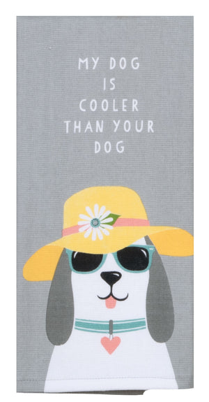Kay Dee Dual Purpose Terry Tea Towel, Dog Patch Cool Dog