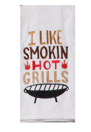 Kay Dee Dual Purpose Terry Tea Towel, Grill Boss Smokin' Hot