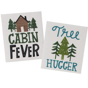 Kay Dee Swedish Dishcloths Set of 2, Cabin Fever Combo #1