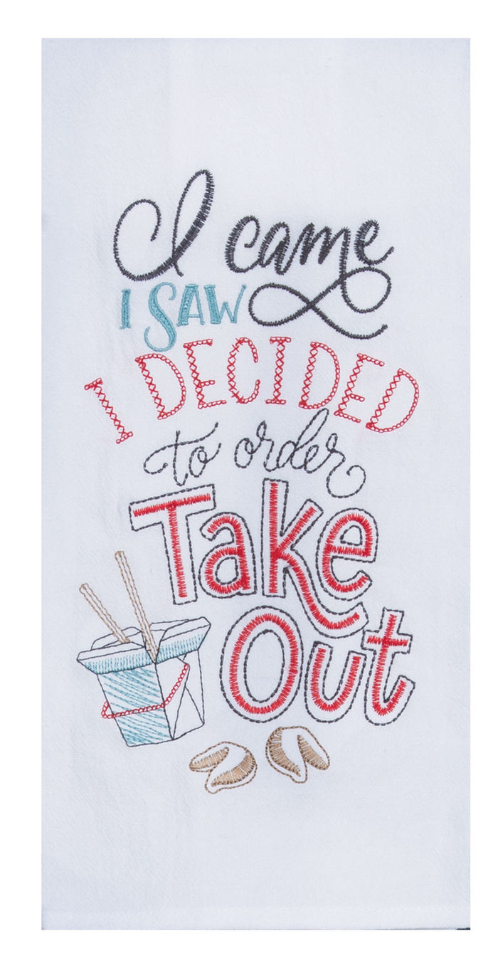 Kay Dee Flour Sack Tea Towel, Snarkasms Take Out