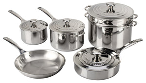 Le Creuset Cookware Set 10pc, Stainless Steel