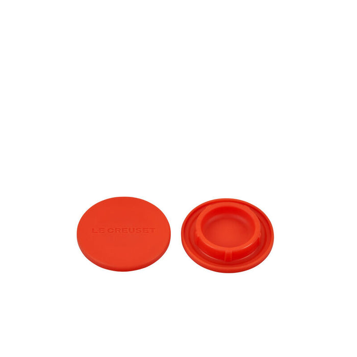 Le Creuset Silicone Mill Caps Set of 2, Flame