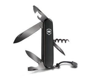 Victorinox Swiss Army Medium Pocket Knife, Spartan Onyx Black