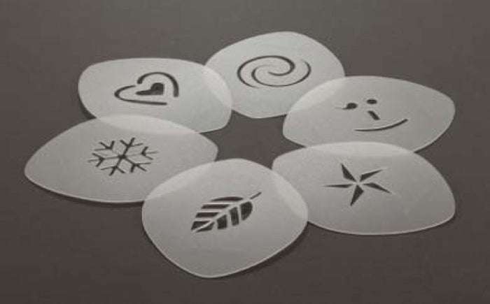 Aerolatte Cappuccino Art Stencils Set of 6