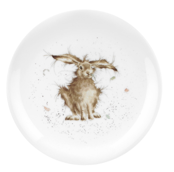 Wrendale Designs Plate 8 Inch, 'Hare-Brained'