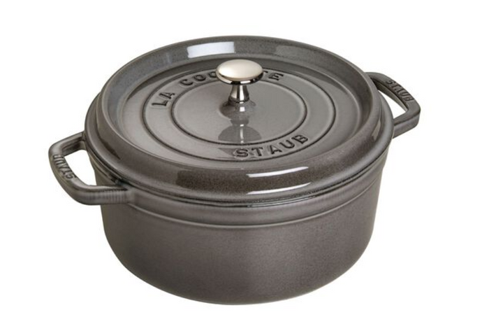 STAUB Round Dutch Oven 3.8L, Graphite Grey