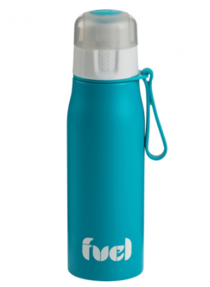 FUEL Stainless Steel Sports Water Bottle 17oz, Tropical Blue