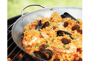 Outset Stainless Steel Paella Pan 13 Inch