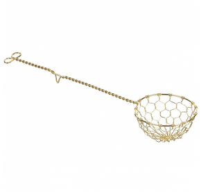 Trudeau Brass Fondue Strainer