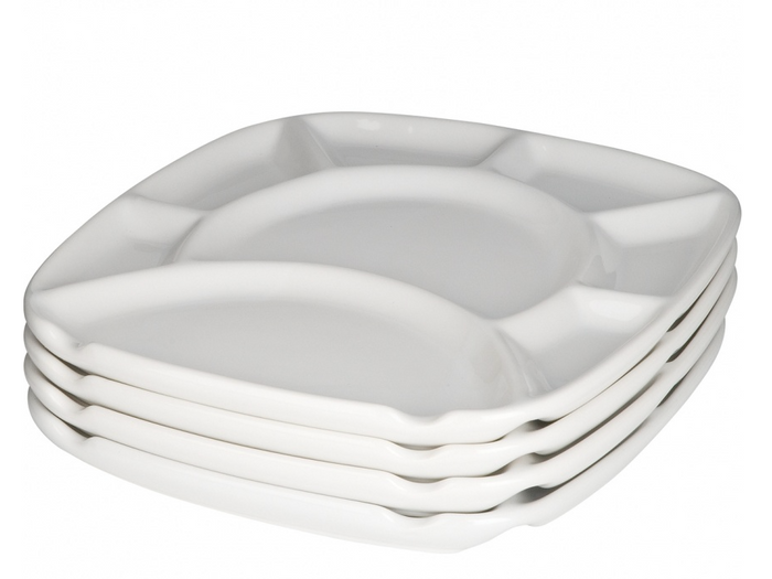 Trudeau Square Fondue Plates Set of 4