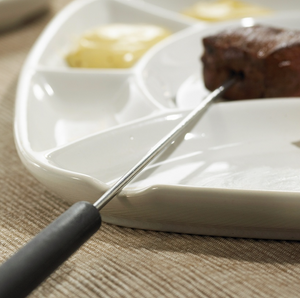 Trudeau Square Fondue Plates Set of 4