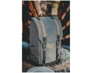 Picnic Time Frontier Picnic Backpack, Heathered Grey