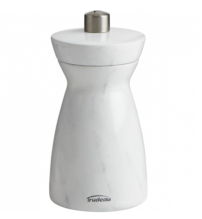 Trudeau York Marble Effect Pepper Mill 4.7 Inch