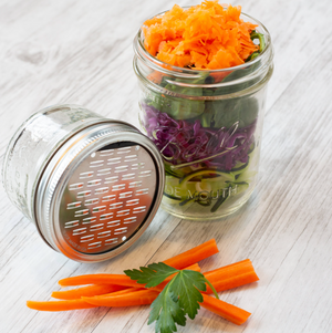 Microplane Mason Jar Lid Graters Set of 2 (For Wide Mouth Jars)