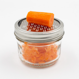 Microplane Mason Jar Lid Graters Set of 2 (For Wide Mouth Jars)