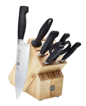 ZWILLING Four Star 8pc Knife Block Set with Bonus Poultry Shears