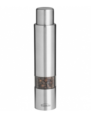 Trudeau One-Hand Stainless Steel Pepper Mill 6-Inch