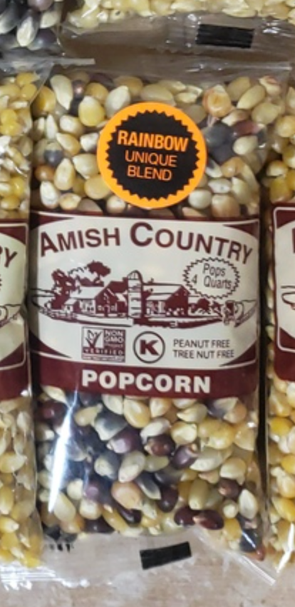 Amish Country Popcorn Individual Bag 4oz, Rainbow