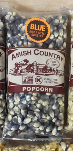 Amish Country Popcorn Individual Bag 4oz, Blue
