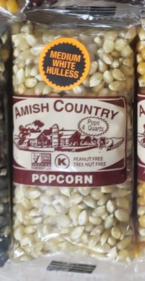 Amish Country Popcorn Individual Bag 4oz, Medium White