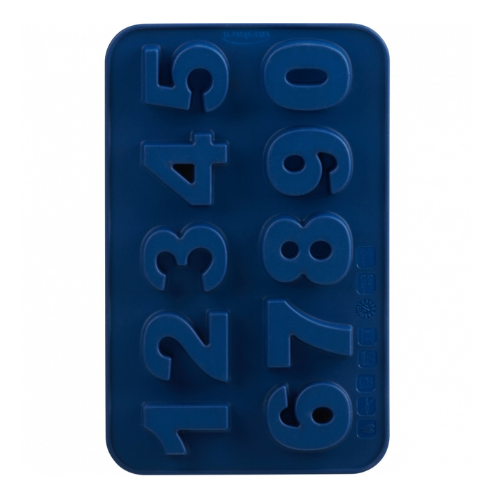 Trudeau Chocolate Mold Set of 2, Numbers