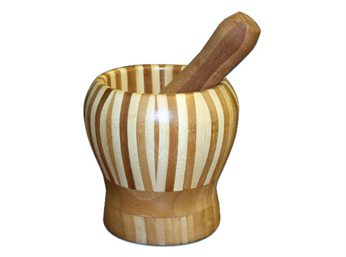 EMF Carbonated Bamboo Mortar & Pestle