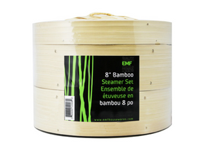 EMF 3pc Bamboo Steamer 8 Inch