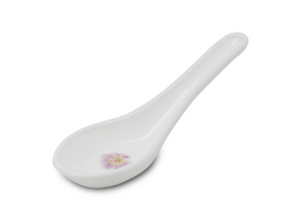 EMF Opal Glass Soup Spoon, Cherry Blossom