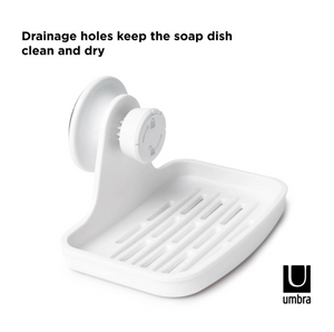 Umbra Flex Gel-Lock Soap Dish, White