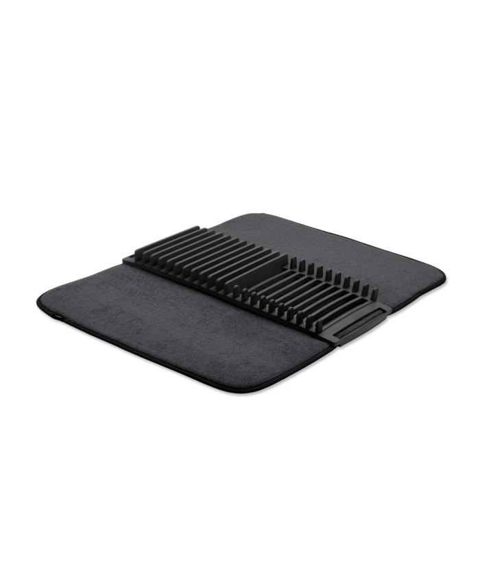 Umbra UDRY Dish Drying Rack with Mat, Black