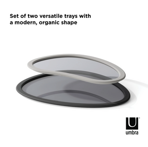 Umbra 'Hub' Serving Trays Set of 2, Charcoal-Grey