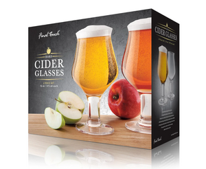 Final Touch Hard Cider Glasses Set of 2