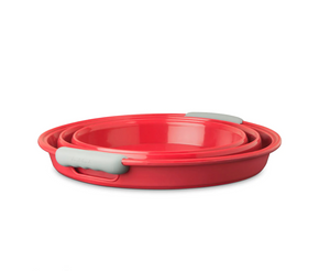 Final Touch Collapsible Beverage Bin/Ice Bucket, Red