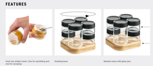 Trudeau 6 Bottle Rotating Spice Rack