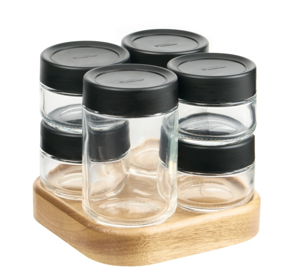 Treadeu Spice Rack Trudeau 6 Bottle Rotating Spice Rack – Kitchen Boutique Canada