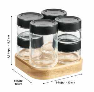 Trudeau 6 Bottle Rotating Spice Rack