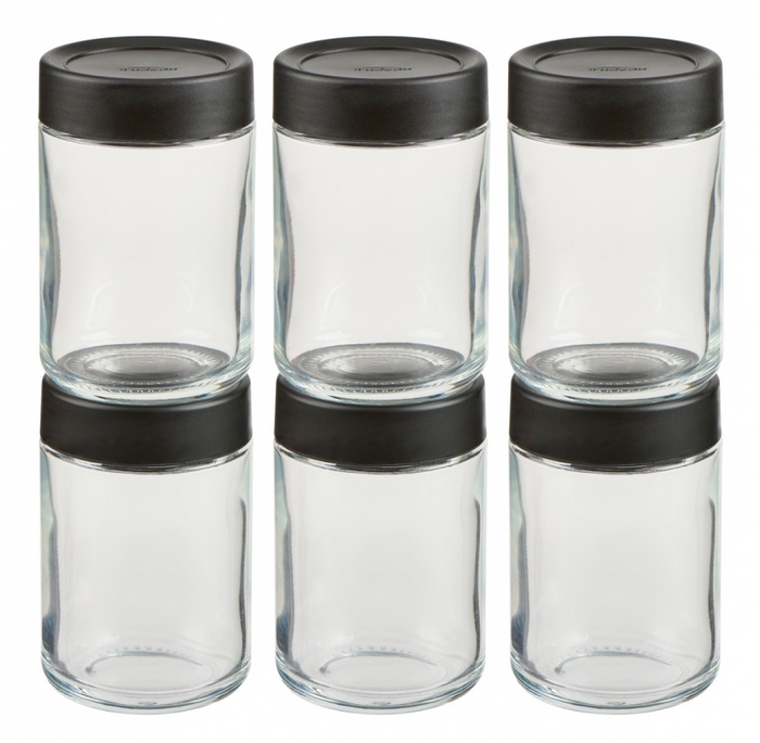 Trudeau Large Stacking Spice Jars Set of 6