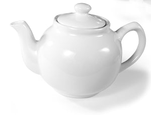 Maison Plus Stoneware Teapot 6-Cup, White