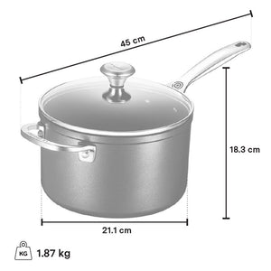 Le Creuset Toughened Nonstick Pro Saucepan 3.8L