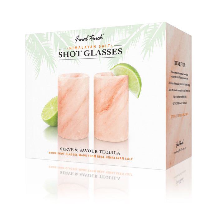 Final Touch Himalayan Salt Shot Glasses Set of 2