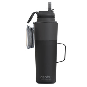 Asobu Twin Pack Water Bottle & Travel Mug 560ml, Red