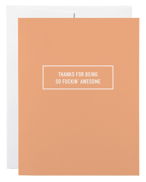 Classy Cards Greeting Card, Awesome Thanks