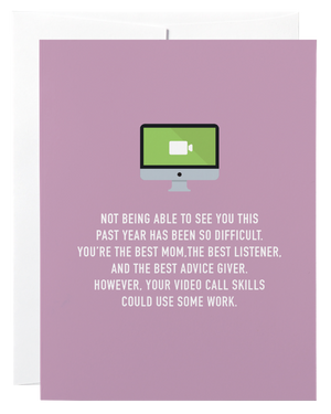 Classy Cards Greeting Card, Video Call Mom