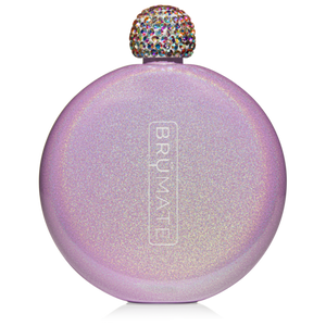 BruMate Glitter Flask 5oz, Glitter Violet