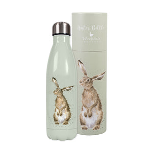 Wrendale Designs Water Bottle 500ml, 'Hare and the Bee'